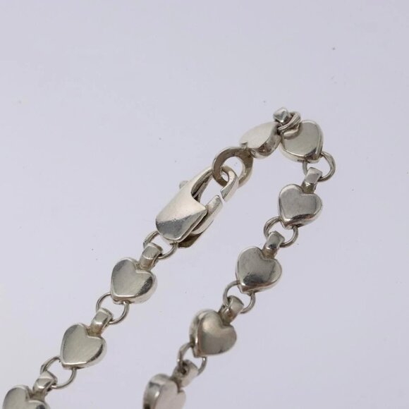 TIFFANY&Co. Puff Heart Necklace Ag925 Silver Auth 128895M - Picture 6 of 16